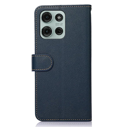 KHAZNEH For Motorola Moto G75 5G Case RFID Blocking Wallet PU Leather Phone Cover