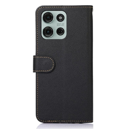 KHAZNEH For Motorola Moto G75 5G Case RFID Blocking Wallet PU Leather Phone Cover