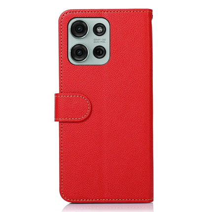 KHAZNEH For Motorola Moto G75 5G Case RFID Blocking Wallet PU Leather Phone Cover