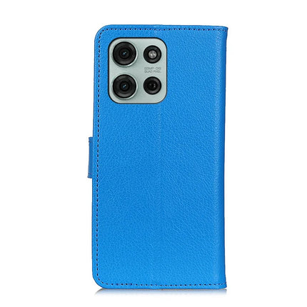 For Motorola Moto G75 5G Wallet Case PU Leather Phone Cover Litchi Texture