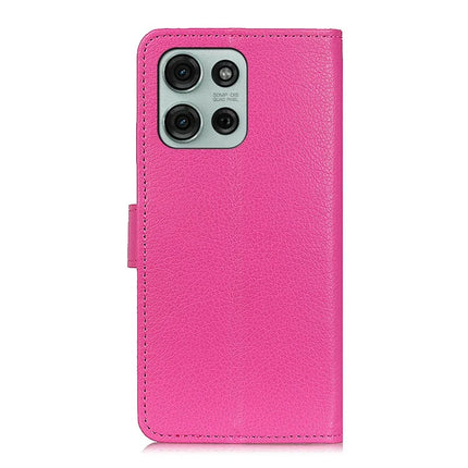 For Motorola Moto G75 5G Wallet Case PU Leather Phone Cover Litchi Texture