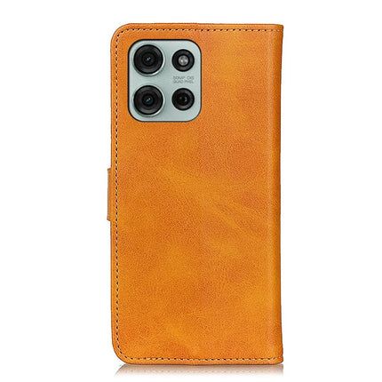 For Motorola Moto G75 5G Stand Wallet Case Cowhide Texture Leather Phone Cover