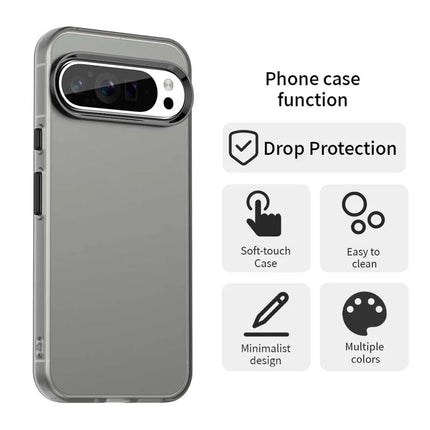 For Google Pixel 9 Pro XL Case PC+TPU+PET Matte Anti-Drop Phone Back Cover