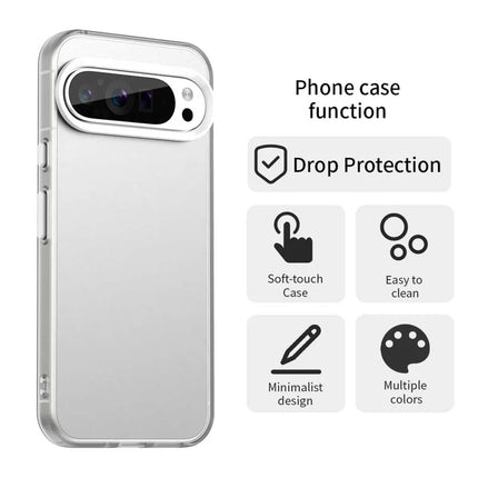 For Google Pixel 9 Pro XL Case PC+TPU+PET Matte Anti-Drop Phone Back Cover