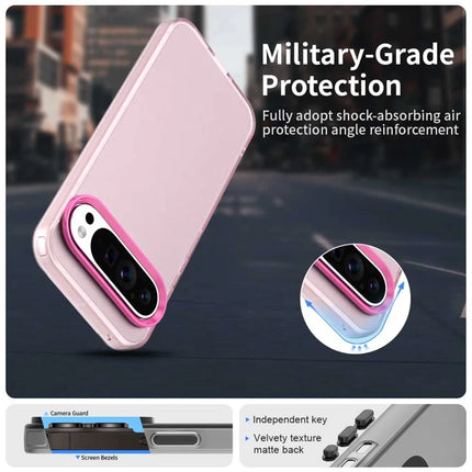 For Google Pixel 9 Pro XL Case PC+TPU+PET Matte Anti-Drop Phone Back Cover