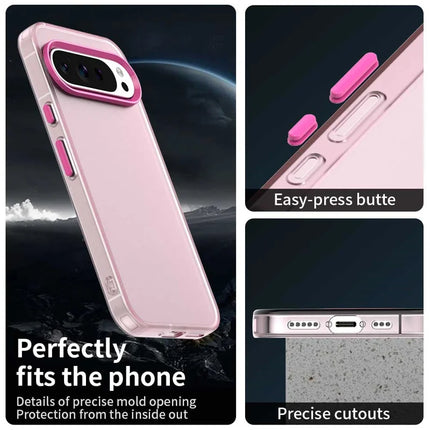 For Google Pixel 9 Pro XL Case PC+TPU+PET Matte Anti-Drop Phone Back Cover