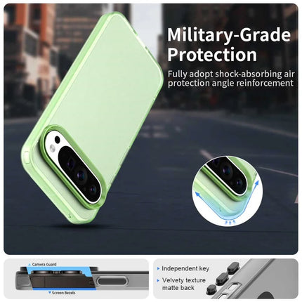 For Google Pixel 9 Pro XL Case PC+TPU+PET Matte Anti-Drop Phone Back Cover