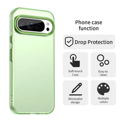 For Google Pixel 9 Pro XL Case PC+TPU+PET Matte Anti-Drop Phone Back Cover