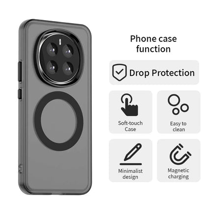 For Honor Magic7 5G Case Compatible with MagSafe PC+TPU+PET Anti-Drop Phone Cover