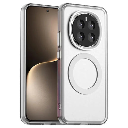 For Honor Magic7 5G Case Compatible with MagSafe PC+TPU+PET Anti-Drop Phone Cover - White