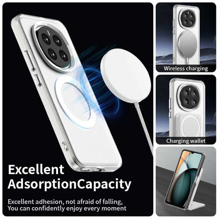 For Honor Magic7 5G Case Compatible with MagSafe PC+TPU+PET Anti-Drop Phone Cover