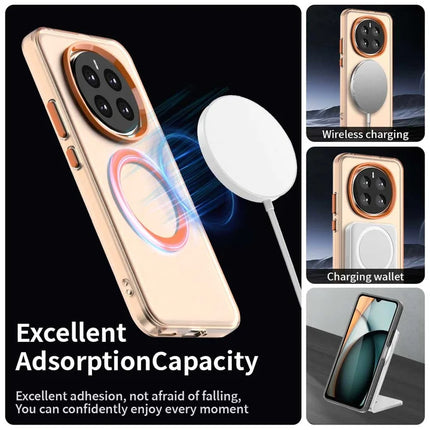 For Honor Magic7 5G Case Compatible with MagSafe PC+TPU+PET Anti-Drop Phone Cover