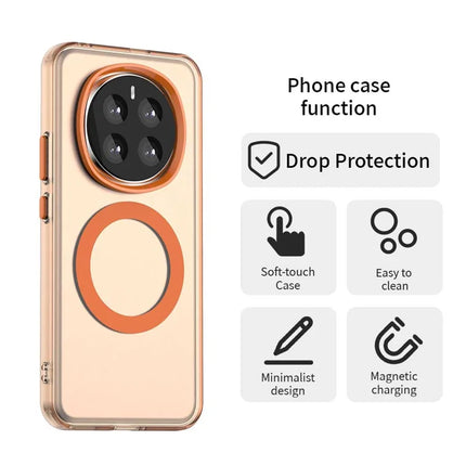 For Honor Magic7 5G Case Compatible with MagSafe PC+TPU+PET Anti-Drop Phone Cover