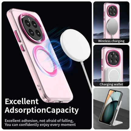 For Honor Magic7 5G Case Compatible with MagSafe PC+TPU+PET Anti-Drop Phone Cover