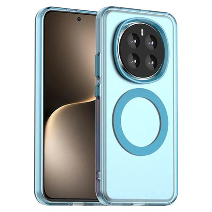 For Honor Magic7 5G Case Compatible with MagSafe PC+TPU+PET Anti-Drop Phone Cover - Blue