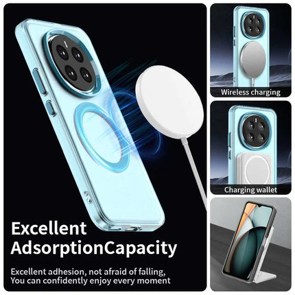 For Honor Magic7 5G Case Compatible with MagSafe PC+TPU+PET Anti-Drop Phone Cover