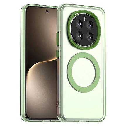 For Honor Magic7 5G Case Compatible with MagSafe PC+TPU+PET Anti-Drop Phone Cover - Green