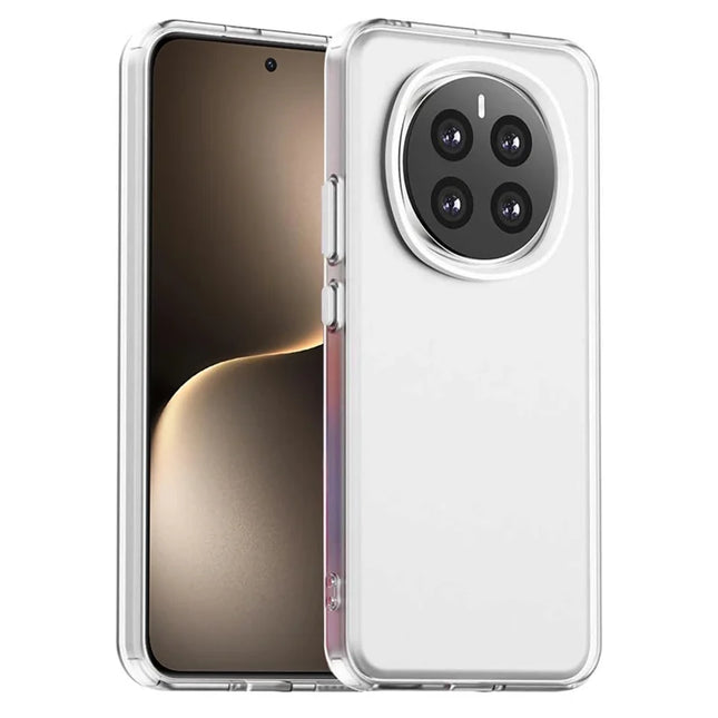 For Honor Magic7 5G Case PC+TPU+PET Matte Anti-Drop Phone Back Cover - White