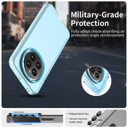 For Honor Magic7 5G Case PC+TPU+PET Matte Anti-Drop Phone Back Cover