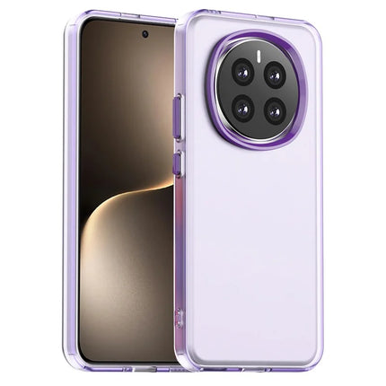 For Honor Magic7 5G Case PC+TPU+PET Matte Anti-Drop Phone Back Cover - Purple