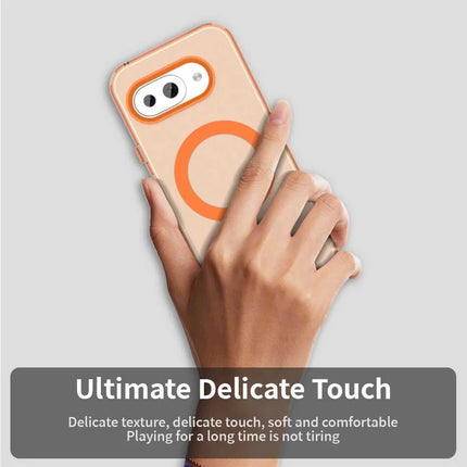 For Google Pixel 9a Case Compatible with MagSafe PC+TPU+PET Anti-Drop Phone Cover