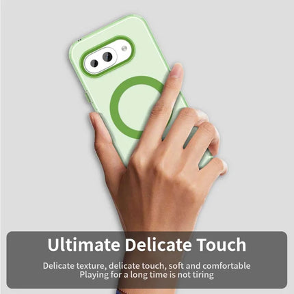 For Google Pixel 9a Case Compatible with MagSafe PC+TPU+PET Anti-Drop Phone Cover