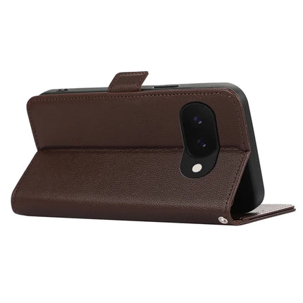 ABEEL For Google Pixel 9a Case Litchi Texture Leather RFID Blocking Phone Cover