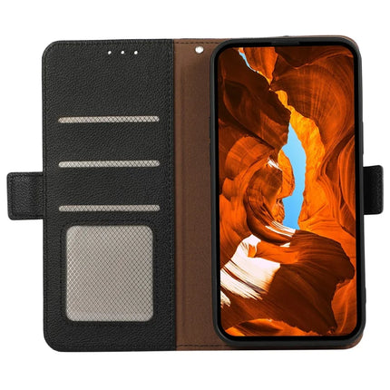 ABEEL For Google Pixel 9a Case Litchi Texture Leather RFID Blocking Phone Cover
