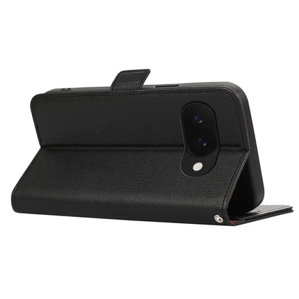 ABEEL For Google Pixel 9a Case Litchi Texture Leather RFID Blocking Phone Cover