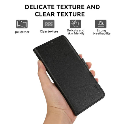 ABEEL For Google Pixel 9a Case Litchi Texture Leather RFID Blocking Phone Cover
