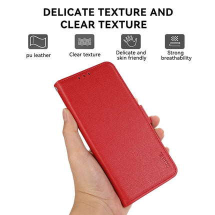 ABEEL For Google Pixel 9a Case Litchi Texture Leather RFID Blocking Phone Cover