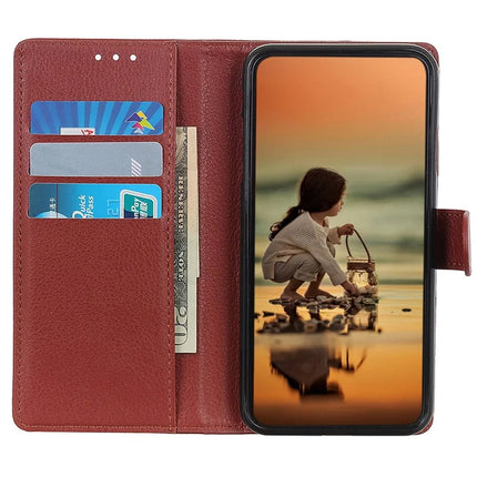 For Google Pixel 9a Wallet Case PU Leather Phone Cover Litchi Texture