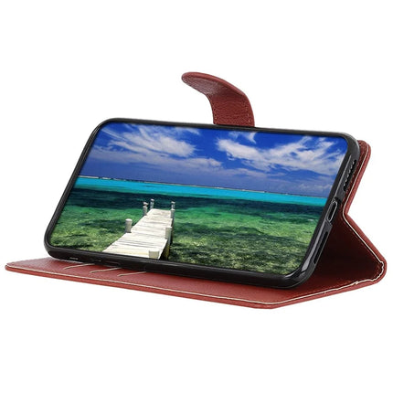 For Google Pixel 9a Wallet Case PU Leather Phone Cover Litchi Texture