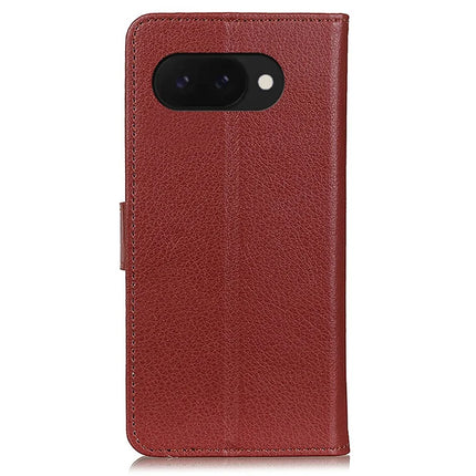 For Google Pixel 9a Wallet Case PU Leather Phone Cover Litchi Texture
