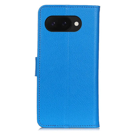 For Google Pixel 9a Wallet Case PU Leather Phone Cover Litchi Texture