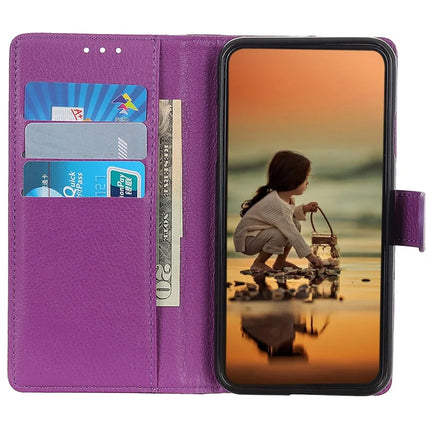 For Google Pixel 9a Wallet Case PU Leather Phone Cover Litchi Texture