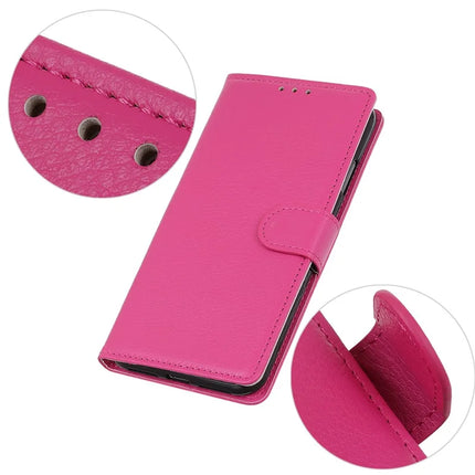 For Google Pixel 9a Wallet Case PU Leather Phone Cover Litchi Texture