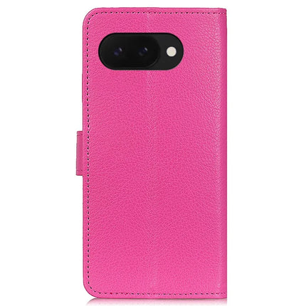 For Google Pixel 9a Wallet Case PU Leather Phone Cover Litchi Texture