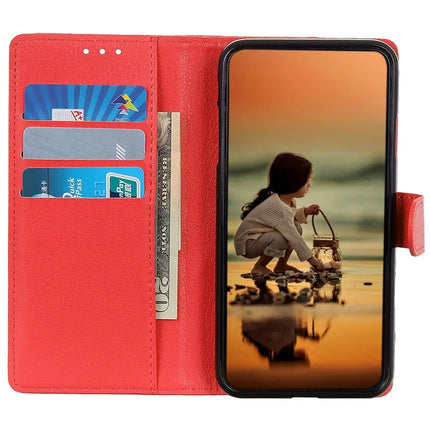 For Google Pixel 9a Wallet Case PU Leather Phone Cover Litchi Texture
