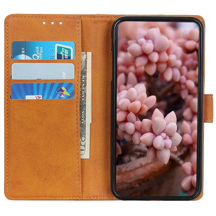 For Google Pixel 9a Stand Wallet Case Cowhide Texture Leather Phone Cover