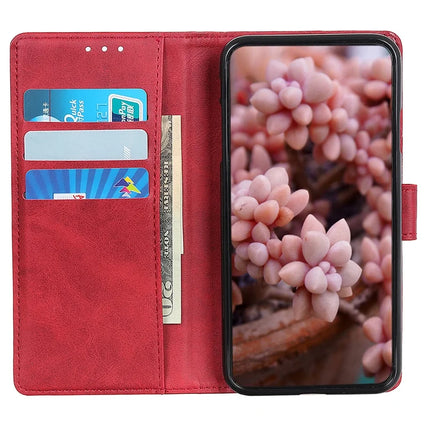 For Google Pixel 9a Stand Wallet Case Cowhide Texture Leather Phone Cover