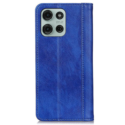 For Motorola Moto G75 5G Stand Case Split Leather Litchi Texture Wallet Phone Cover