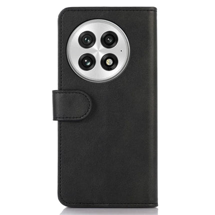 For OnePlus 13 Case Cowhide Texture Leather Wallet Phone Cover with Stand