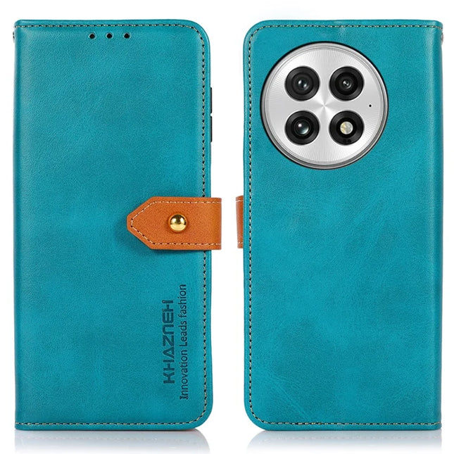 KHAZNEH For OnePlus 13 Wallet Phone Case Stand Leather Flip Cover - Blue
