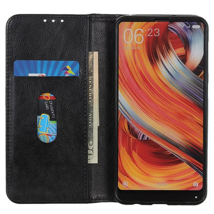 For Google Pixel 9a Stand Case Split Leather Litchi Texture Wallet Phone Cover