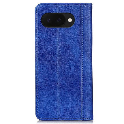 For Google Pixel 9a Stand Case Split Leather Litchi Texture Wallet Phone Cover