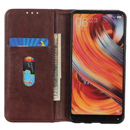 For Google Pixel 9a Stand Case Split Leather Litchi Texture Wallet Phone Cover