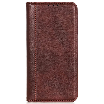 For Google Pixel 9a Stand Case Split Leather Litchi Texture Wallet Phone Cover