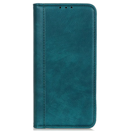 For Google Pixel 9a Stand Case Split Leather Litchi Texture Wallet Phone Cover