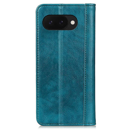 For Google Pixel 9a Stand Case Split Leather Litchi Texture Wallet Phone Cover